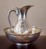 First Standard Silver Monumental French Pitcher & Bowl